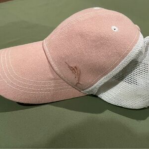 Tommy Bahama Pink and White Mesh Cap